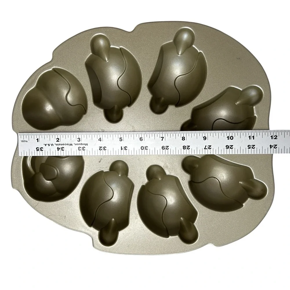NORDIC WARE Caterpillar Cakelet Pan Cast Aluminum Mini Cakes Mold USA